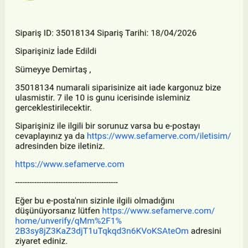 İade İşlemi Gecikmesi Ve Müşteri Hizmetlerinde Oyalama