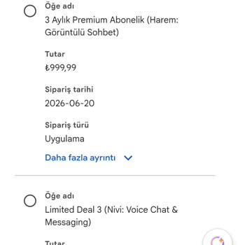 Ücretli Abonelik Açılmadığı İçin İade Talebi