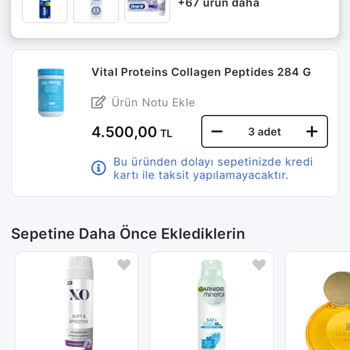 Stokta Olmasına Rağmen Vital Kolajen Siparişim Açıklama Olmadan İptal Edildi