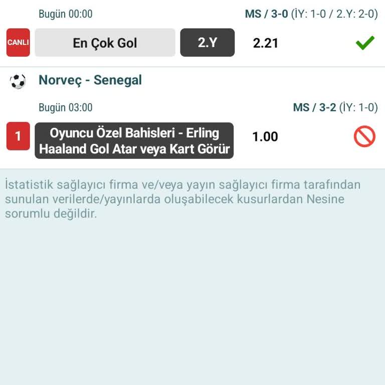 Kazanan Bahis Tek Taraflı İptal Edildi, Yalnızca Tutarı İade Edildi