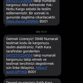 Kuryenin Geri Dönmemesi Ve Yanıltıcı Teslimat Notu Güvenimi Sarsıyor