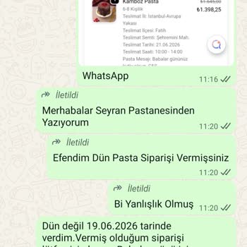 Babalar Günü Siparişinde Teslimat Gecikmesi Ve Yetersiz Açıklama