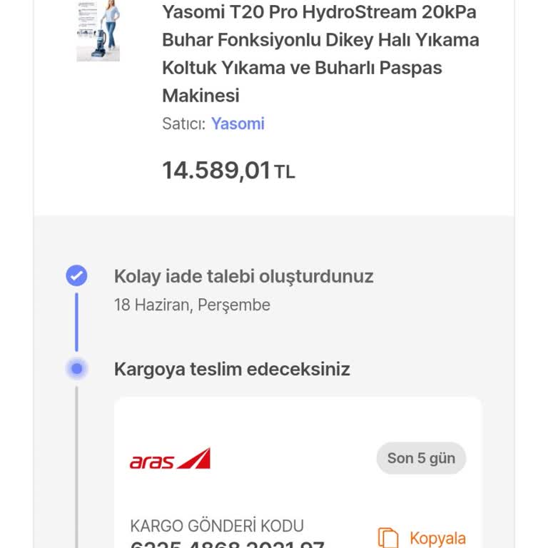 Hepsiburada'da İlk Günden Arızalı Halı Yıkama Makinesi İçin İade Reddi Ve Tekrarlanan Arıza
