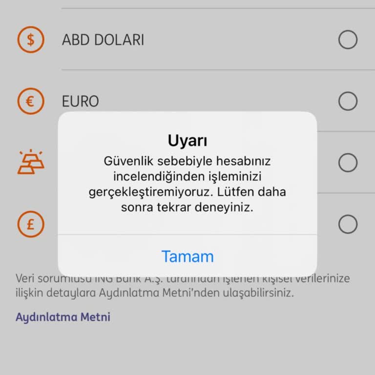 İNG Bankada Hesap Dondurulması Ve EFT’in Durdurulması