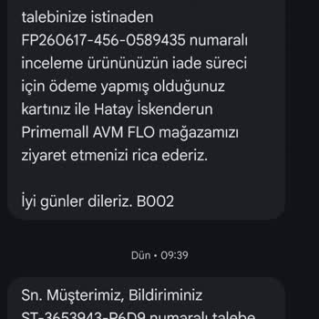 FLO Mağazasında Çanta İadesi Sırasında Çelişkili Bilgilendirme Ve İade Sorunları