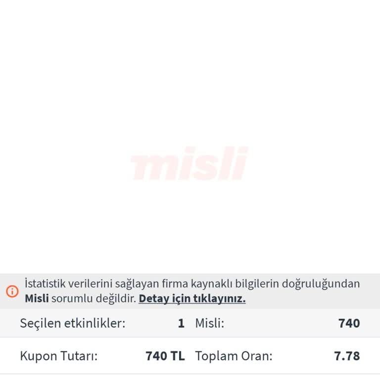 Misli.com Kazancımı Ödemedi, Sadece Bahis Tutarını İade Etti