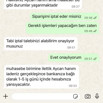 Teslimat Gecikmesi Ve İletişim Sorunları Nedeniyle Sipariş İptali