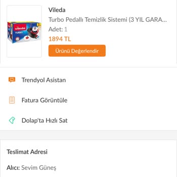 Vileda Turbo Pedallı Temizlik Seti Arızası Ve Garanti İşlemlerindeki Aksaklık