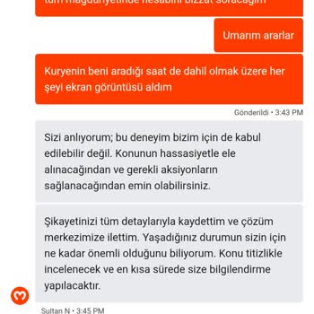 Teslim Edilmediği İddia Edilen Sipariş İçin Geri Ödeme Talebi Ve Müşteri Hizmetleri Yanıtsızlığı