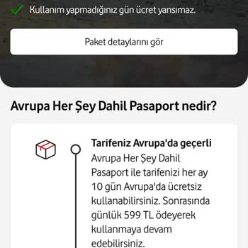 Vodafone’un Yanıltıcı Ücretsiz Avrupa Paketi Bilgisi Müşteri Şikayeti