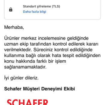 Schafer Seramik Setinin Kaplaması Atdı, Sağlık Açısından Endişe Ve İade Talebi