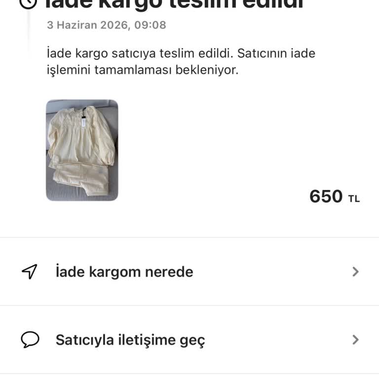 İade İşlemi 18 Gün Boyunca Onaylanmadı, 650 TL Geri Ödeme Bekliyor