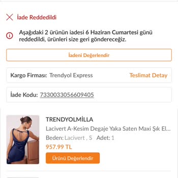 Trendyol’da Tek Paketle İade Gönderdiğim Üç Elbiseden İkisi Geri Ödeme Almadı