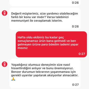 Teslim Edilmemiş Popeyes Siparişi İçin Ödeme İptali Ve Hızlı Çözüm Talebi
