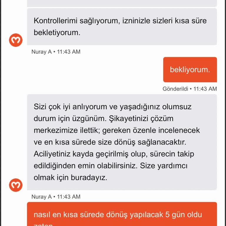 Migros Yemek Siparişimde Eksik McFlurry Ürünü Ve İade Talebi