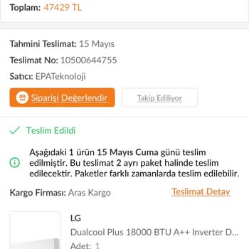 LG Dualcool Plus Klimada Su Sızıntısı Ve Soğutma Sorunu, Servis Planlaması Kabusa Dönüştü
