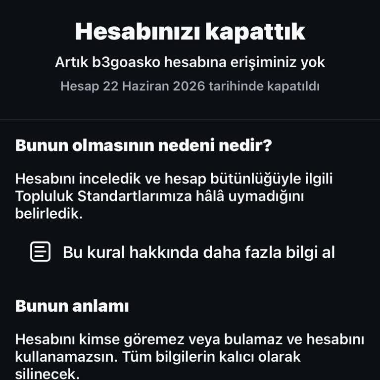 Uyarı Almadan Kapatılan Instagram Hesabım Açılmalı