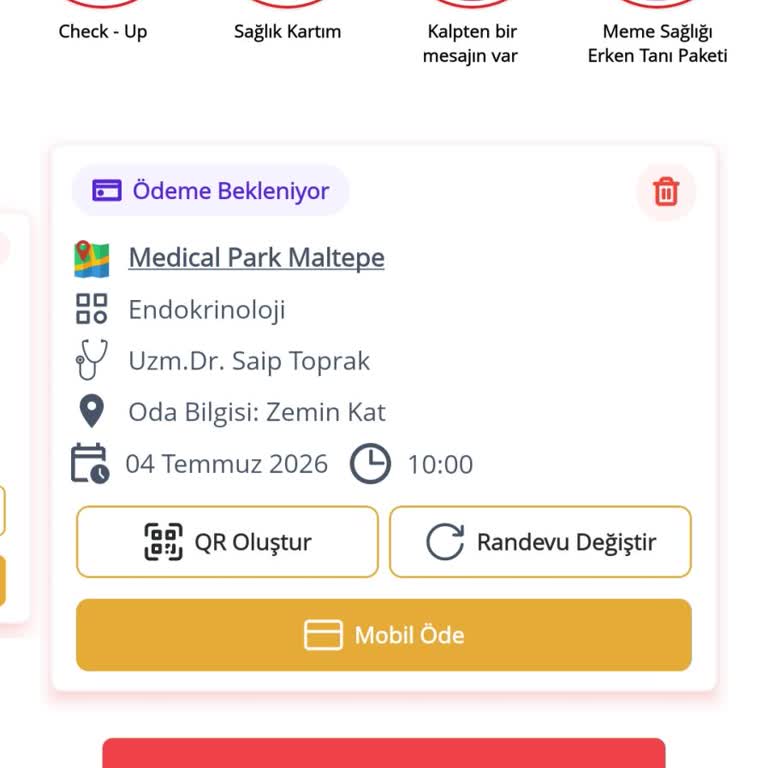 Randevu Tarihinden Önce Ödeme Bekleniyor Bildirimi Ve Canlı Yardım Eksikliği