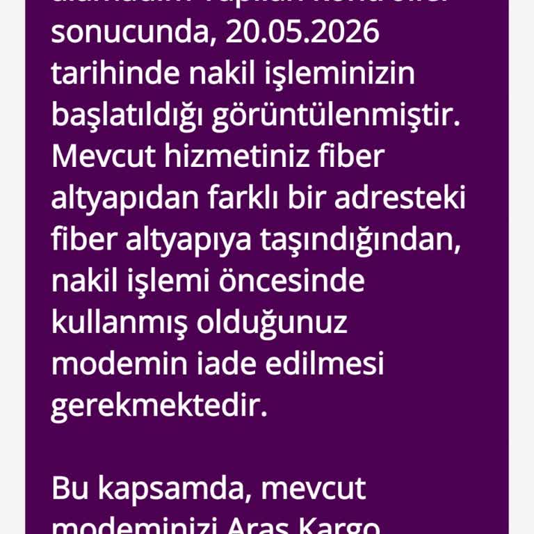 Modemi Kullanmaya Devam Ederken 3000 TL Ceza Bildirimi Haksız