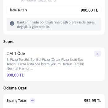 İptal Edilen 900 TL Siparişimin 17 Gün Sonra İadesi Gelmedi