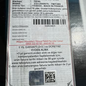 Tefal Taahhüdünü Reddetti, Basit Kablo Değişimi Aylarca Sürdü