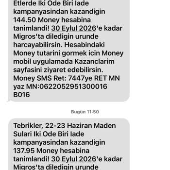 Migros 2 Öde 1 İade Kampanyasında Nöbet Puanları Yüklenmedi