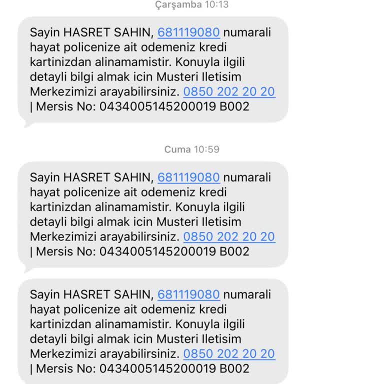 Hayat Sigortamı İptal Ettim, Ancak Ödeme Hatırlatmaları Durdurulmadı