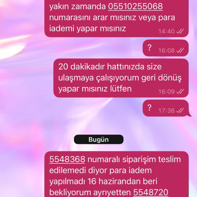 Hakke Tekstil’in İptal Edilen Siparişleri İçin Ücret İadesi Gecikmesi Ve İletişimsizlik