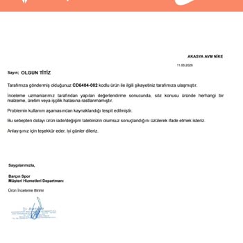 Nike Ayakkabısının 40 Günde Delinmesi Ve Mağduriyetim Çözülmedi