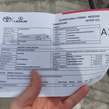 Toyota Sonkar'da Gösterge Paneli Çalışmayan Ticari Araçta Tamir Gecikmesi Ve İade Talebi