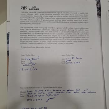 Toyota Sonkar'da Gösterge Paneli Çalışmayan Ticari Araçta Tamir Gecikmesi Ve İade Talebi