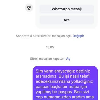 Araç İçin Uygun Olmayan Ürün Ve Şirketin Cevapsızlığı
