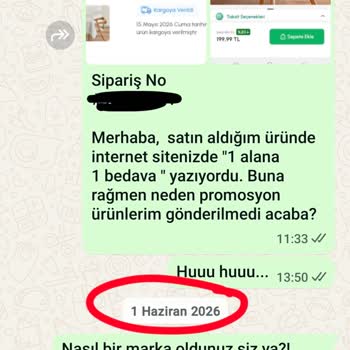 Karaca’da Promosyonlu Masa Örtüsü Eksik Gönderildi Ve Yanıt Yok
