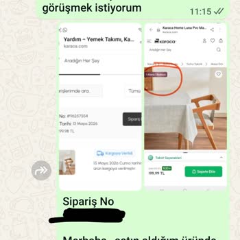 Karaca’da Promosyonlu Masa Örtüsü Eksik Gönderildi Ve Yanıt Yok