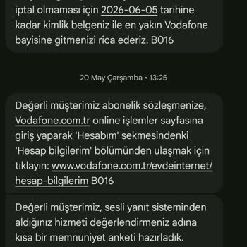 Vodafone Net’in Eksik Evrak İddiası Nedeniyle Haksız İnternet Kesintisi