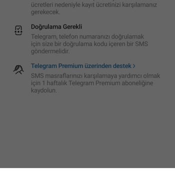 Telegram Girişinde Zorunlu Premium Ücreti Alınırken SMS Kodu Gönderilmedi
