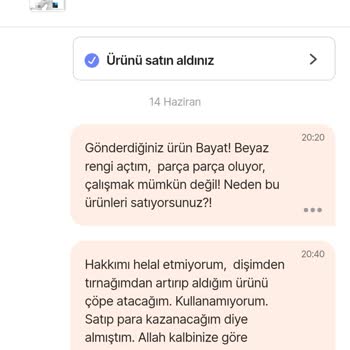 Bayat Fimo Kil Üzerine Reddedilen İade Talebi Ve Hepsiburada'nın Müşteri İhmali