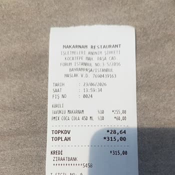 Makarnam Şubesinde Sipariş Gecikmesi Ve Bayat Makarna