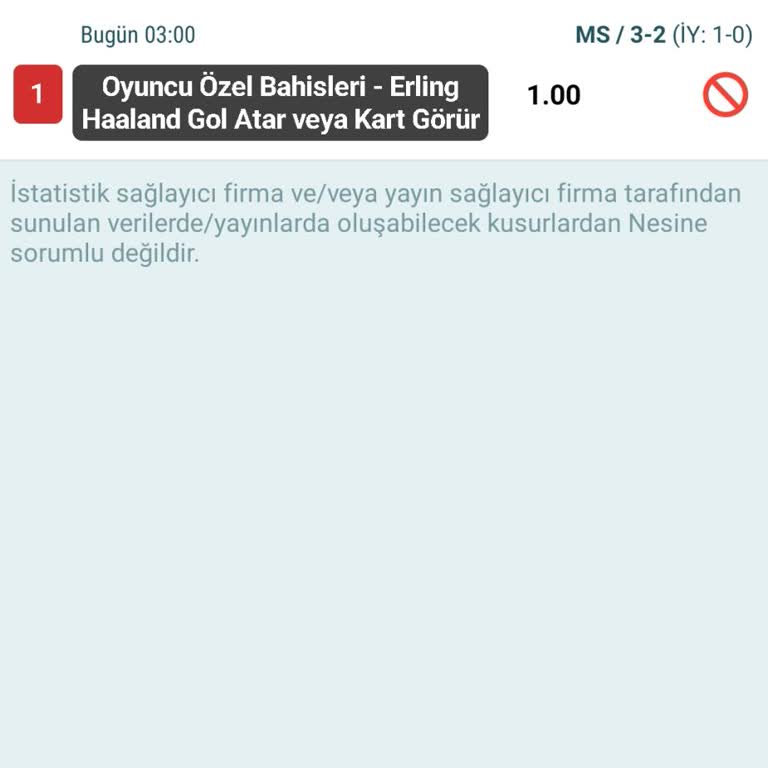 Nesine.com’da 7,78 Oranlı Bahis Kazancım Ödenmedi