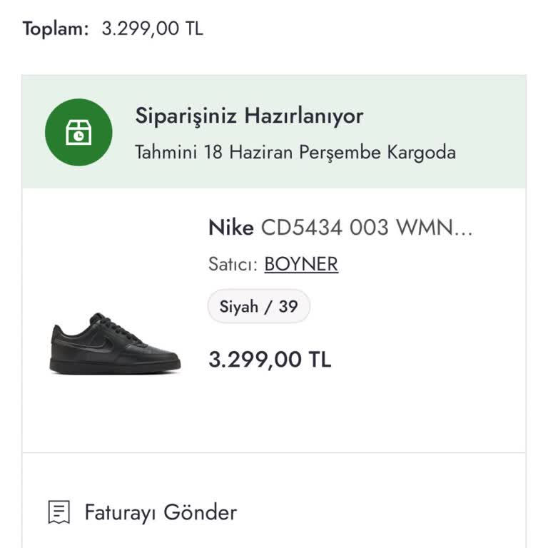 Boyner'de Siparişim Kargo Firmasında Kayıp, Hemen İade Talep Ediyorum
