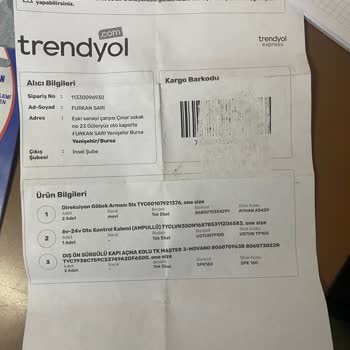 Eksik Dış Açma Kolu Gönderilmediği İçin İşim Aksadı