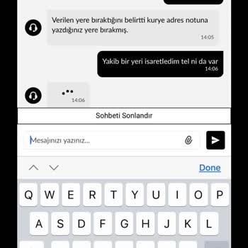 Teslim Edilmemiş Sipariş Teslim Edildi Olarak İşaretlendi