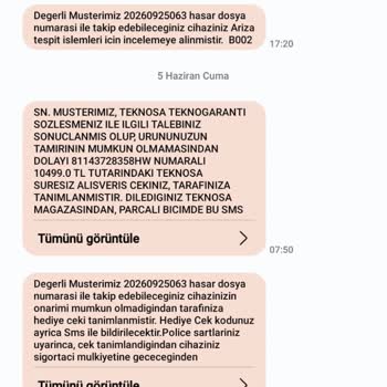 Teknosa’da Ek Garanti Ve Sigorta Sürecindeki Yanıltıcı Yönlendirme Ve Ürün İadesi Sağlanmadı
