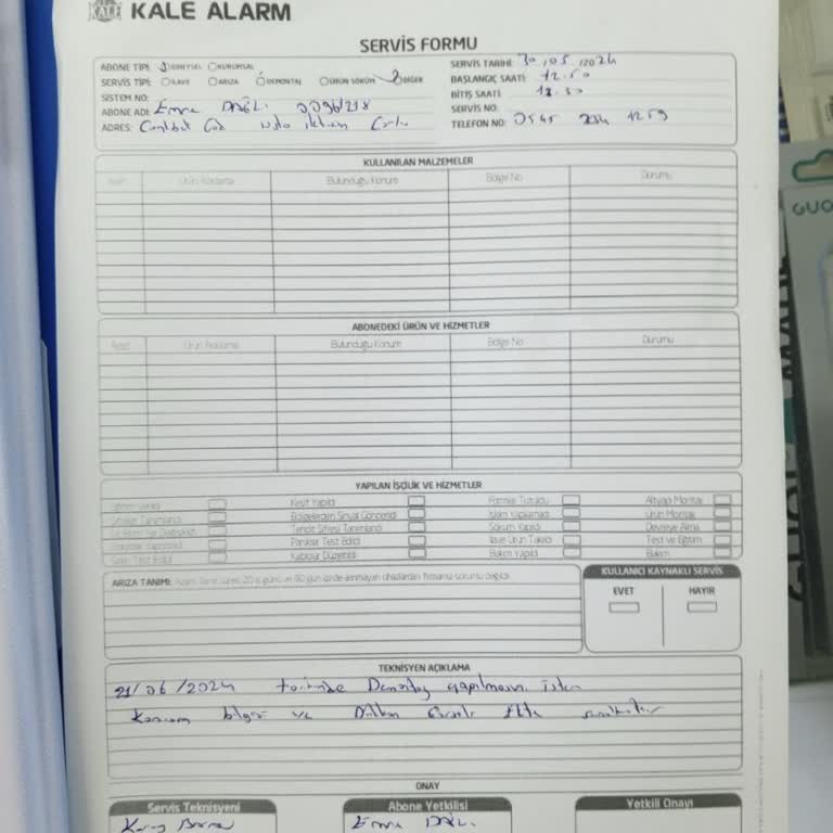 Kale Alarm Aboneliğinin Demontaj Sonrası İptal Edilmemesi Ve Haksız Faturalandırma
