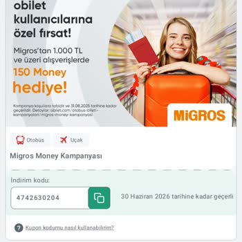Migros Sanal Market Kuponu Tanımlanmadığı İçin İndirim Kullanılamadı