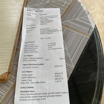 Bosch Çamaşır Makinesinde 2 Yılda Paslanma: Ayıpsız Misli İle Değişim Talebi
