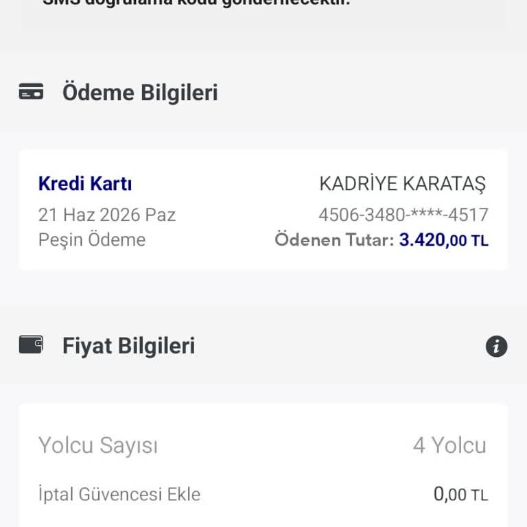Süzen Turizm Ve Turna.com’dan 3.460 TL Bilet İadesi Gelmedi