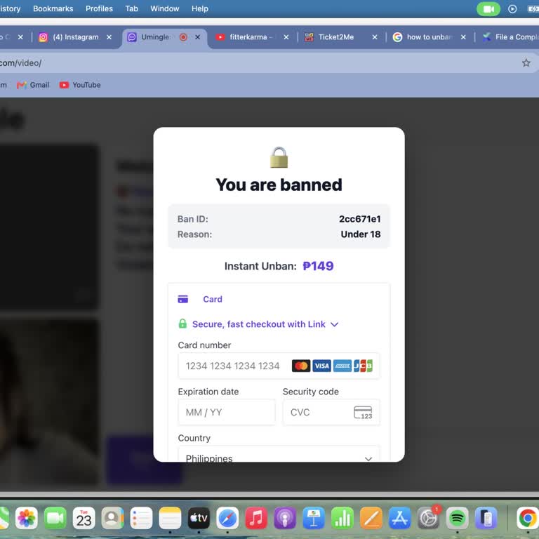 I Got Banned on Umingle for Typing "M15" Without Knowing It Would Violate Any Rule