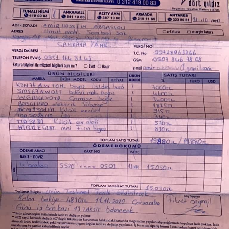 Altı Yıllık Teslim Edilmeyen Bosch Bulaşık Makinesi Şikayetim