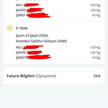 Dönüş Uçuşunda Bagaj Ücretinde Aşırı Fark